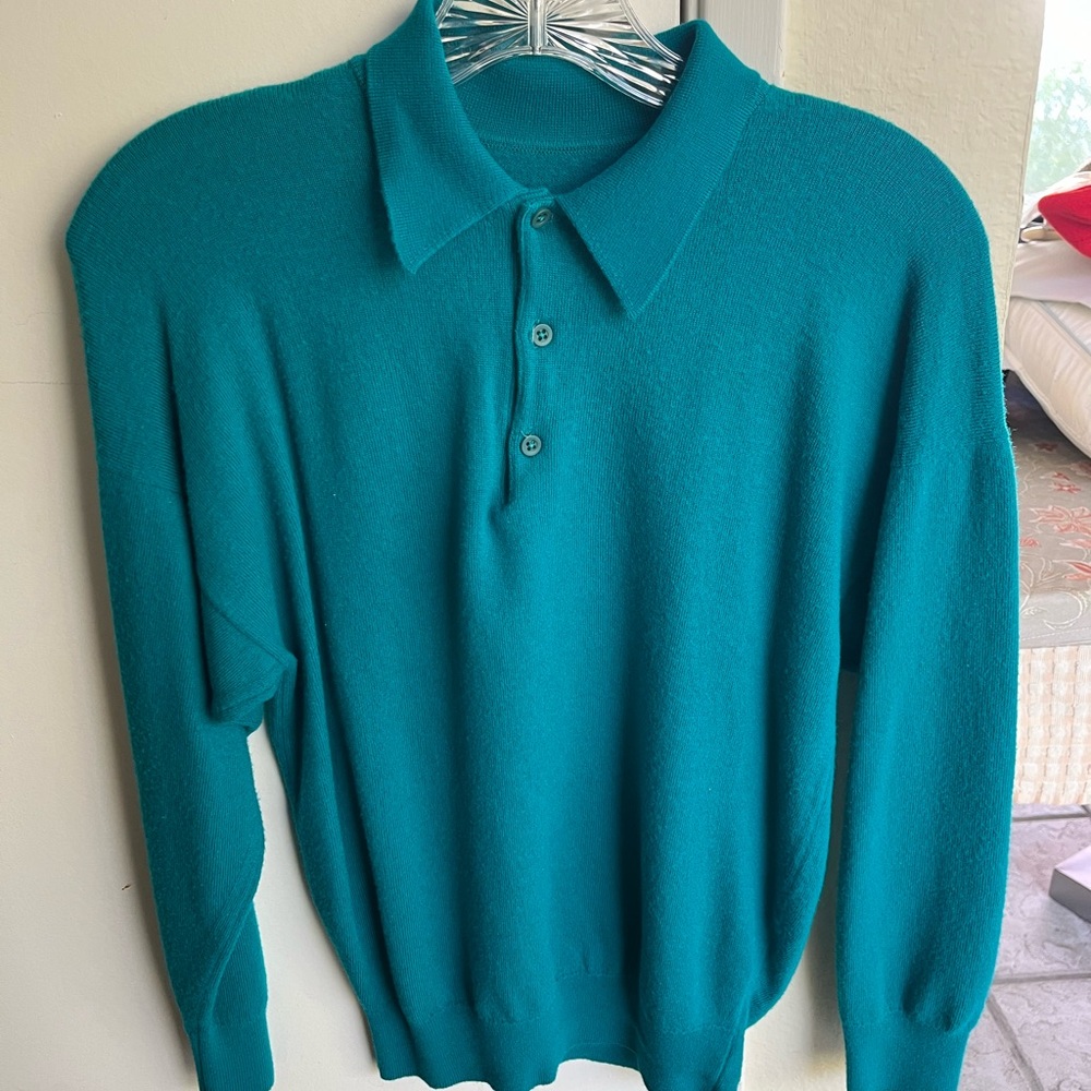 Teal Polo Sweater